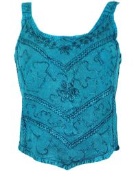 Guru-Shop T-Shirt Besticktes Top Boho chic, günstig online kaufen