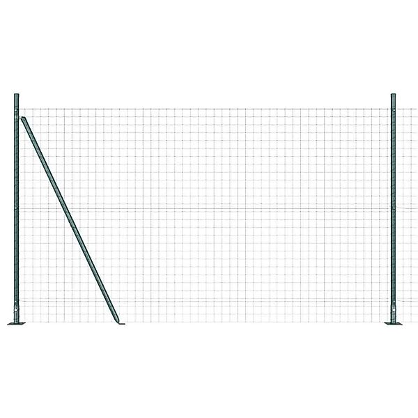 vidaXL Zaun mit Pfosten Grün 1,4 x 10 m Stahl und PVC 3350806 günstig online kaufen