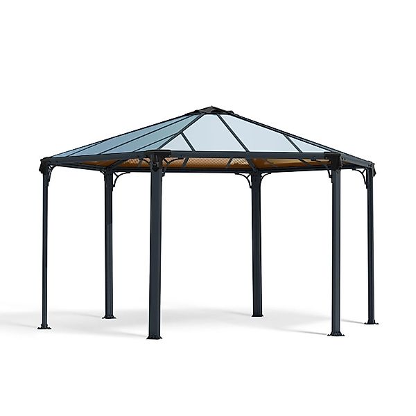 Palram - Canopia Gartenpavillon Monaco 3.9 x 4.5 Anthrazit günstig online kaufen