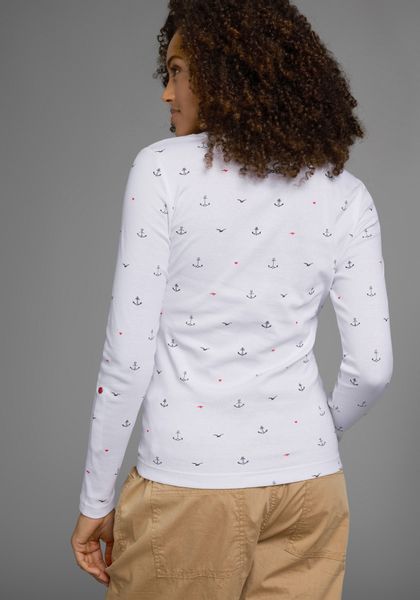 KangaROOS Langarmshirt krempelbare Ärmel, sehr figurbetont, günstig online kaufen