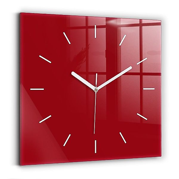 Tulup Wanduhr Glasuhr Modernistische Glaswanduhr 30x30cm günstig online kaufen