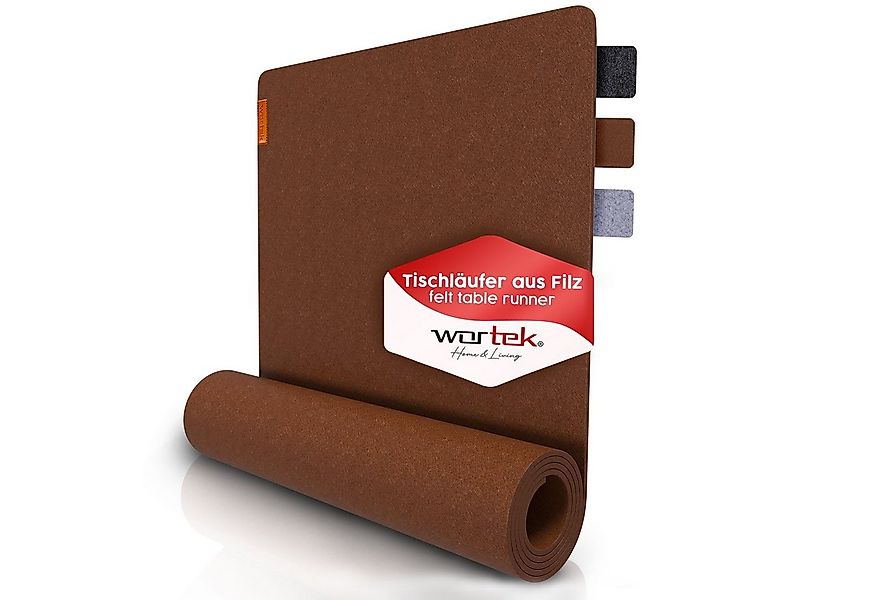 wortek Tischläufer Filz Tischläufer 150 x 40 cm – Filz Tischdecke, waschbar günstig online kaufen
