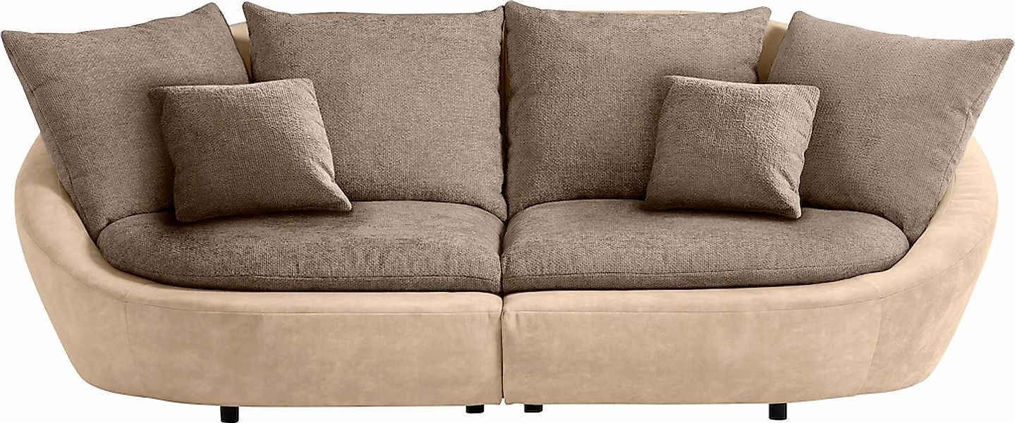 TRENDMANUFAKTUR Big-Sofa "Maui, inklusive 4 Rückenkissen und 2 Zierkissen, günstig online kaufen