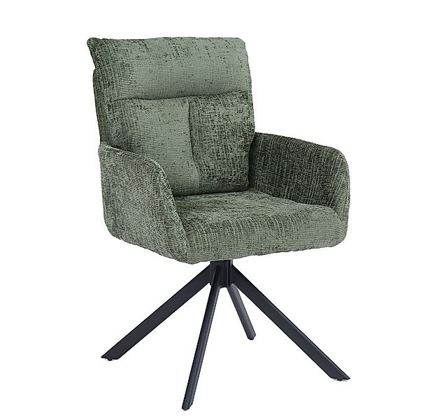 HOME DELUXE Esszimmerstuhl mit Armlehne ALUNA (1 St), 360° Drehfunktion, Ar günstig online kaufen