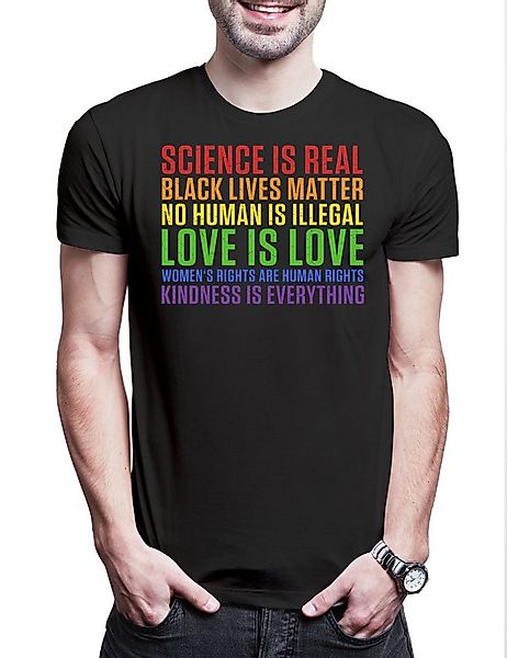 Urban Backwoods Print-Shirt Rainbow Sayings Herren T-Shirt Black Gay LGBTQ günstig online kaufen