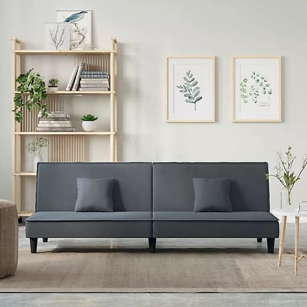 vidaXL Sofa Schlafsofa Dunkelgrau Samt Schlafcouch Sofa Couch Gästebett günstig online kaufen