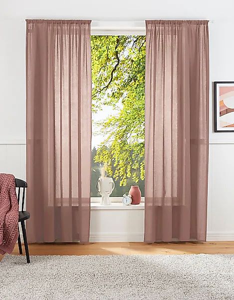 LeGer Home by Lena Gercke Vorhang »Lanea«, (1 St.), Leinenoptik, 1 Schal, v günstig online kaufen