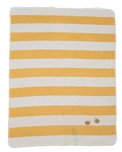 Babydecke Juwel mit Stick 'Streifen/Biene' 70/90 cm, DAVID FUSSENEGGER günstig online kaufen