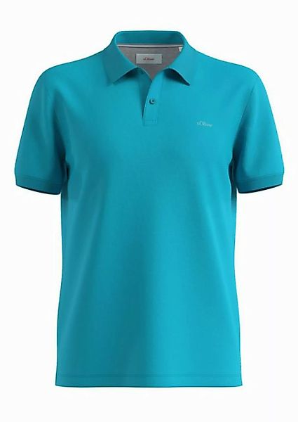 s.Oliver Kurzarmshirt Poloshirt aus Baumwollpiqué Stickerei günstig online kaufen