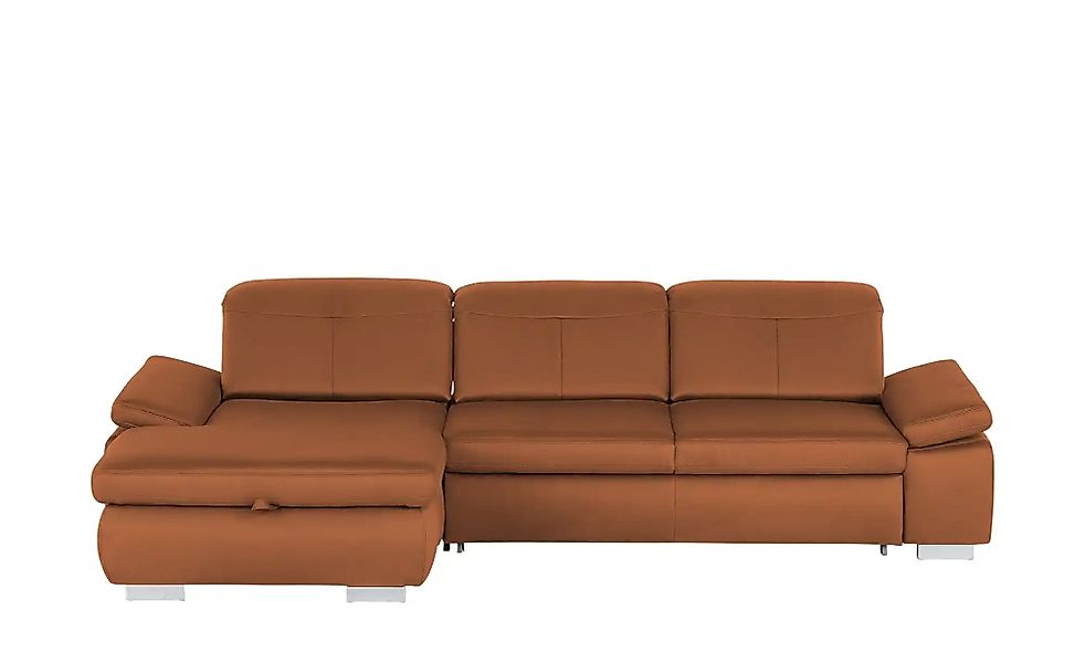 Lounge Collection Ecksofa aus Mikrofaser Kathrin ¦ orange ¦ Maße (cm): B: 3 günstig online kaufen