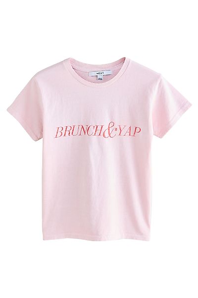 Next T-Shirt Schmaler geschnittenes T-Shirt mit günstig online kaufen