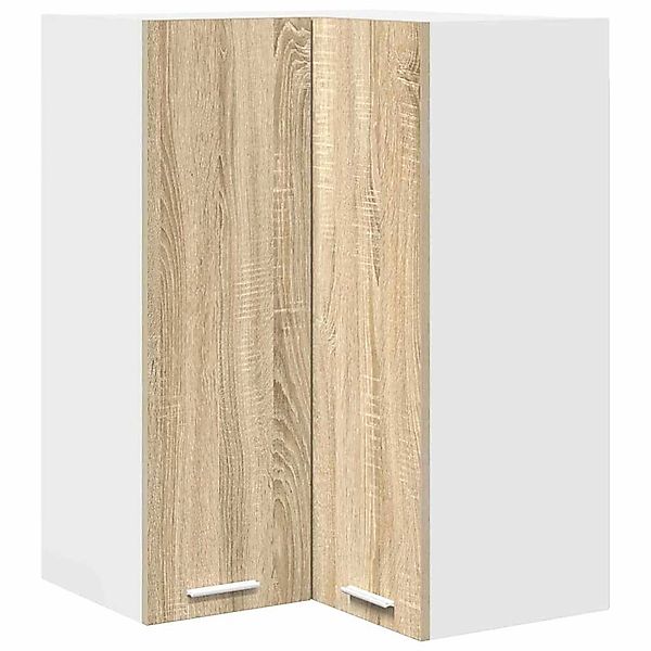 vidaXL Hängeschrank Riga Sonoma-Eiche und Weiß 57 x 57 x 80 cm 884292 günstig online kaufen