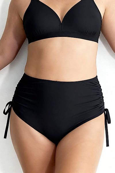 Ulla Popken Bügel-BH Bikini-Slip Raffband Vorderfutter günstig online kaufen