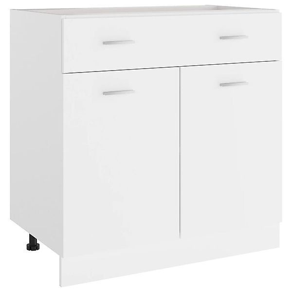 DOTMALL Auszugsunterschrank Schubunterschrank Lyon Weiß 80x46x81,5 günstig online kaufen