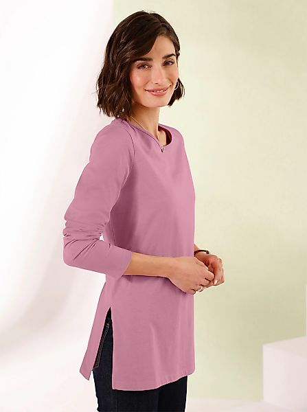 Classic Basics Langarmshirt "Longshirt" 1 Stk. tlg. günstig online kaufen
