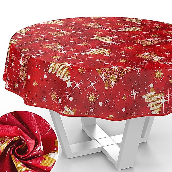 ANRO Tischdecke abwaschbar mit Motiv schmutzabweisend günstig online kaufen