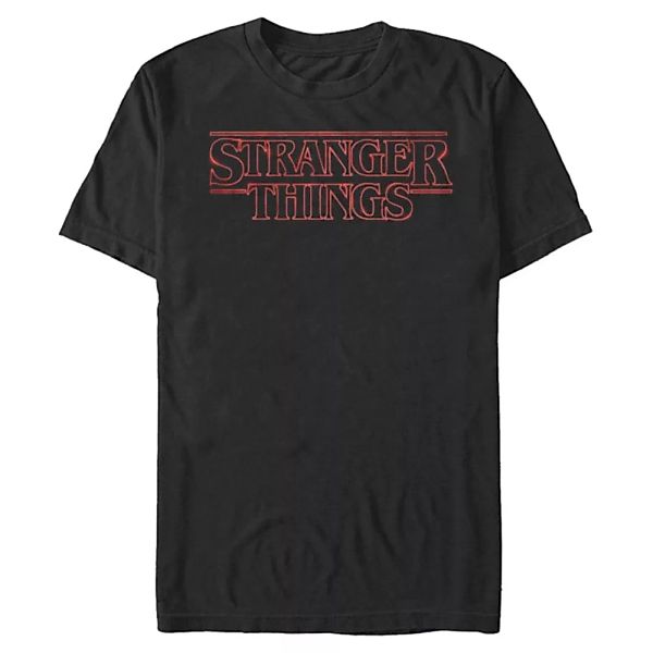 Netflix - Stranger Things - Logo Stranger Neon - Männer T-Shirt günstig online kaufen