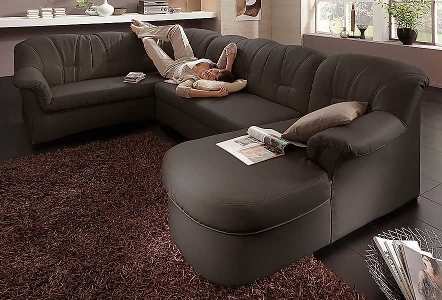 DOMO collection Wohnlandschaft "Papenburg, zeitlose Rückensteppung, elegant günstig online kaufen