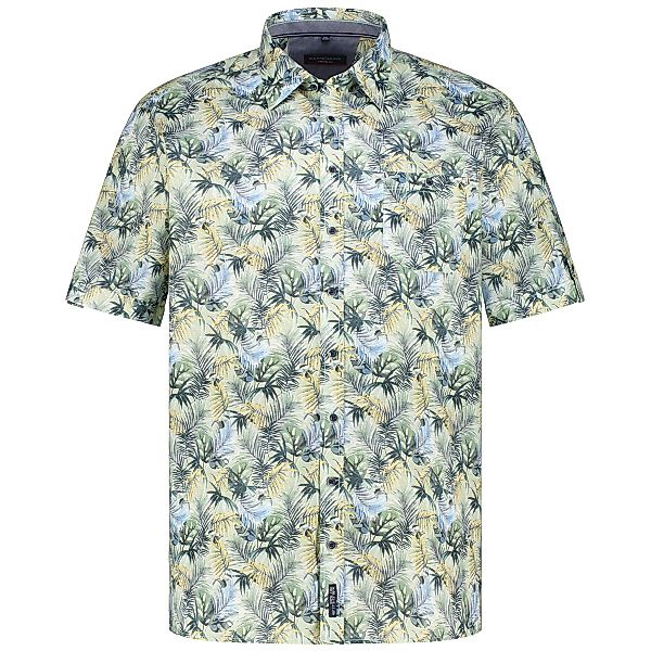 CASA MODA Freizeithemd mit Allover-Muster, Short Style Farbe grün Größe: 3X günstig online kaufen
