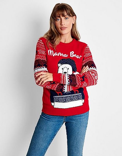 Threadbare Rundhalspullover THB Ladies Xmas Jumper Bear (1-tlg) mit tollem günstig online kaufen