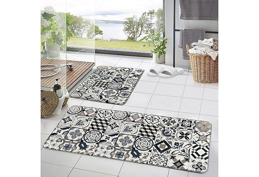 HOMELUX Badematte Badematte Badvorleger Badteppich Duschvorleger Set, Rutsc günstig online kaufen