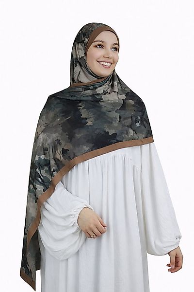 Aymasal Kopftuch Printed Soft Hijab Aquarell Look Kopftuch Schal Modest Fas günstig online kaufen