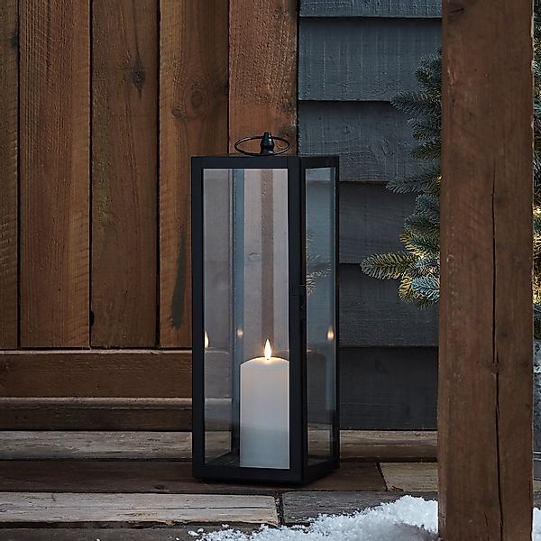 Große Bowen Gartenlaterne mit TruGlow® Outdoor Kerze günstig online kaufen