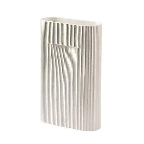 Ridge Vase 35cm Off white günstig online kaufen
