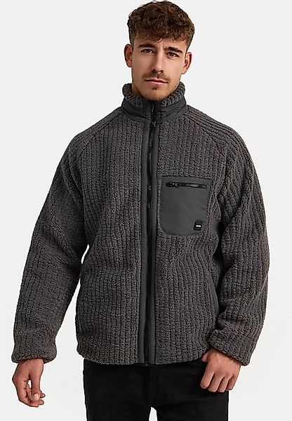 Indicode Fleecejacke INScotts innovatives Strickfleece-Design günstig online kaufen