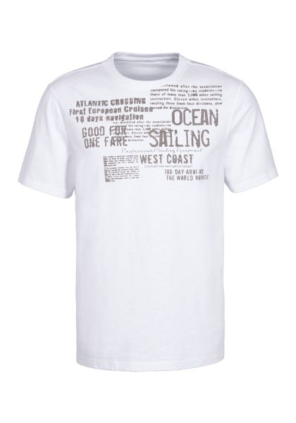 John Devin T-Shirt "mit Print" Regular-Fit, aus Slub-Qualität, mit Print günstig online kaufen