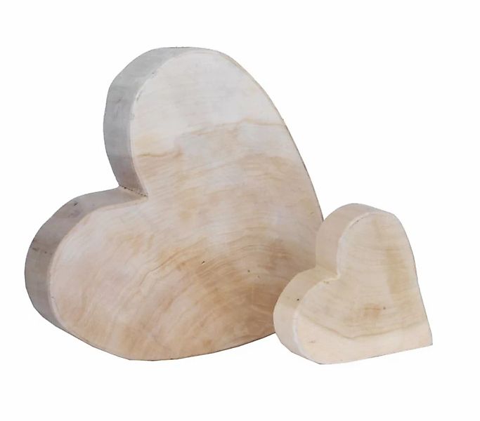 Holz-Herz Pappel natur Höhe 20cm günstig online kaufen