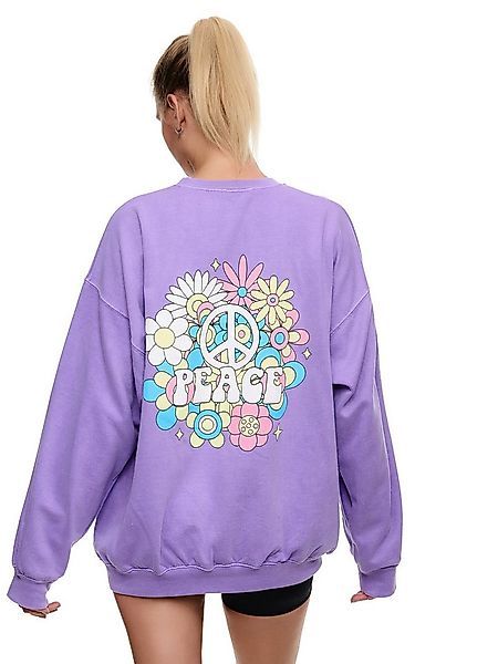 Worldclassca Longsweatshirt Worldclassca Oversized Sweatshirt PEACE Print L günstig online kaufen
