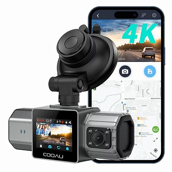 COOAU 4K Dashcam Auto Vorne Hinten 2.5K/1080P Mit Auto Dashboard Recorder D günstig online kaufen