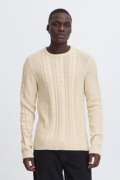 Blend Strickpullover "BHBASIM", Klassischer Grobstrickpullover mit Zopfmust günstig online kaufen