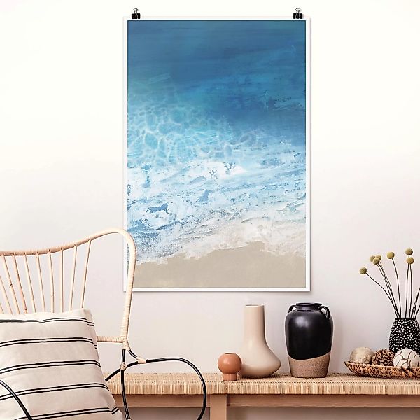 Poster Strand - Hochformat Ebbe und Flut in Farbe I günstig online kaufen