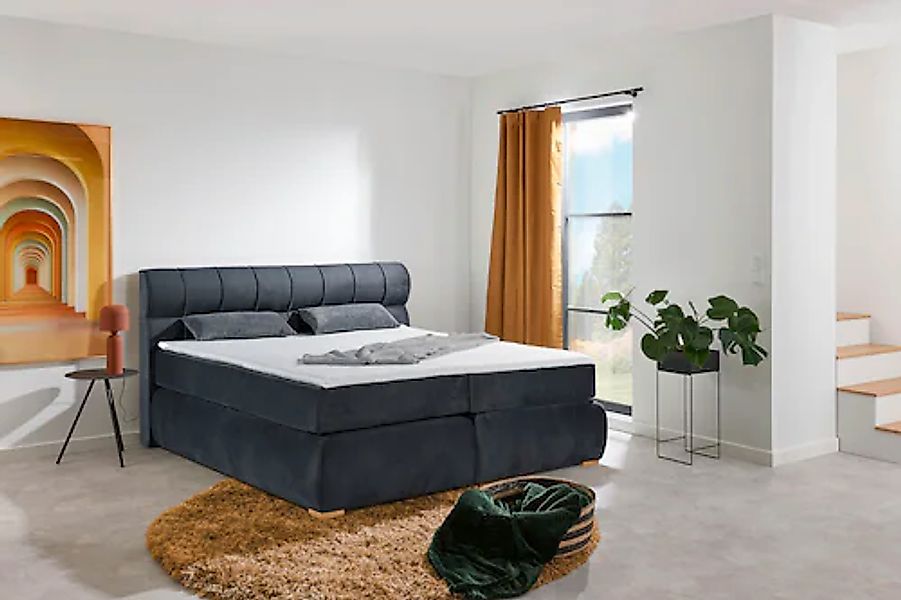 Places of Style Boxspringbett »Felicia«, in H4, inkl. Topper und Bettkasten günstig online kaufen