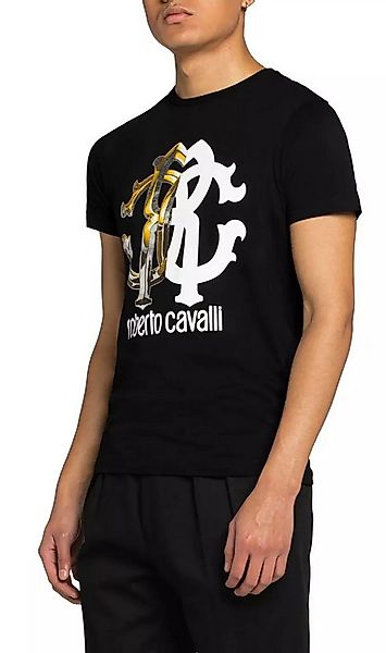 roberto cavalli T-Shirt Firenze RC Logo Slim Fit Shirt Haupt- und luxuriöse günstig online kaufen