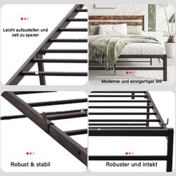 OKWISH Metallbett Jugendbett (mit Lattenrost, Bettrahmen günstig online kaufen