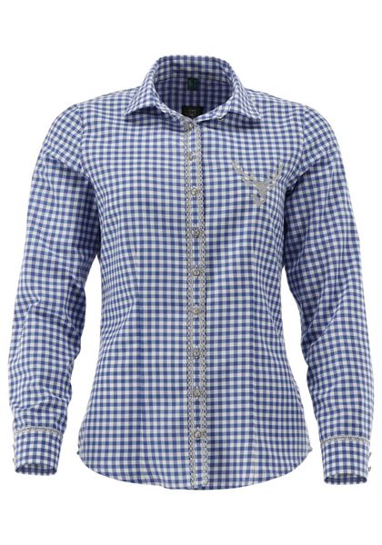 OS Trachten Trachtenbluse Brulup Tailliert, Haifischkragen, günstig online kaufen