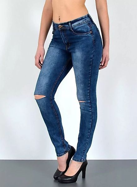 ESRA Skinny-fit-Jeans S700 Damen Skinny Jeans High Waist, Enge Röhrenjeans günstig online kaufen