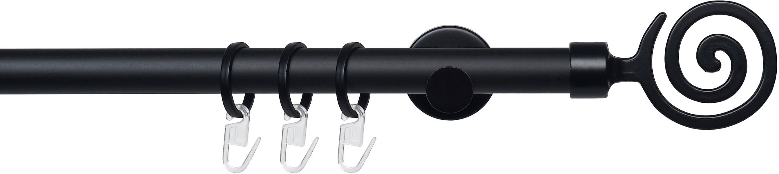 Liedeco Gardinenstange »Stilgarnitur 20 mm Blues Eric« Ø 2 mm 1 läufig-läuf günstig online kaufen