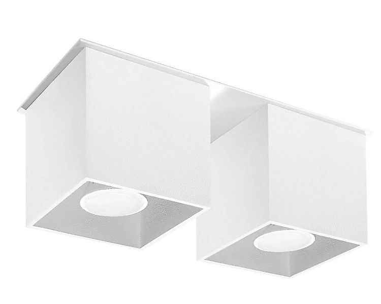 SOLLUX lighting Deckenleuchte »QUAD«, 2 flammig, Leuchtmittel GU10   ohne L günstig online kaufen