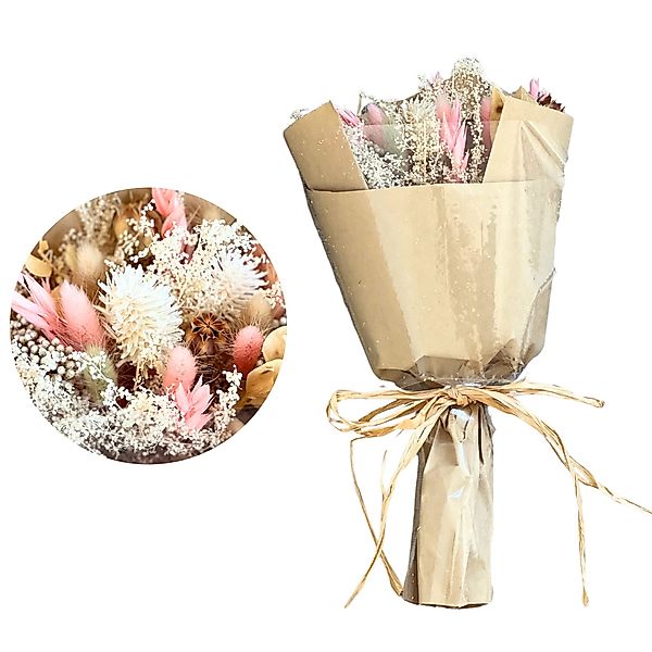 Trockenblume Trockenblumenstrauß Deko-Blumen im Boho-Stil Trockenblumen Bou günstig online kaufen