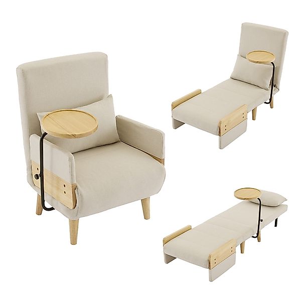 Merax Loungesessel 3-in-1 Schlafsessel Umbausessel mit günstig online kaufen