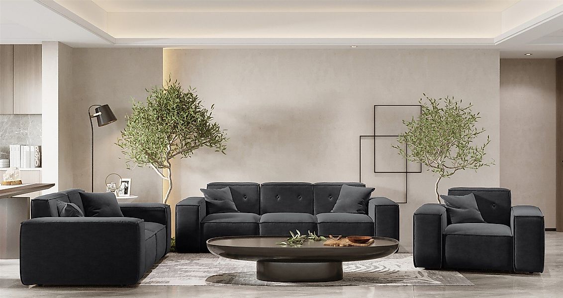 Fun Möbel Polstergarnitur Sofaset Designersofa CESINA günstig online kaufen