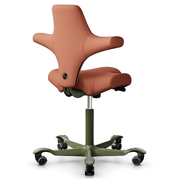 HAG CAPISCO 8106 | Wollstoff Capture orange-rot 4301 | Gestell Moss grey günstig online kaufen