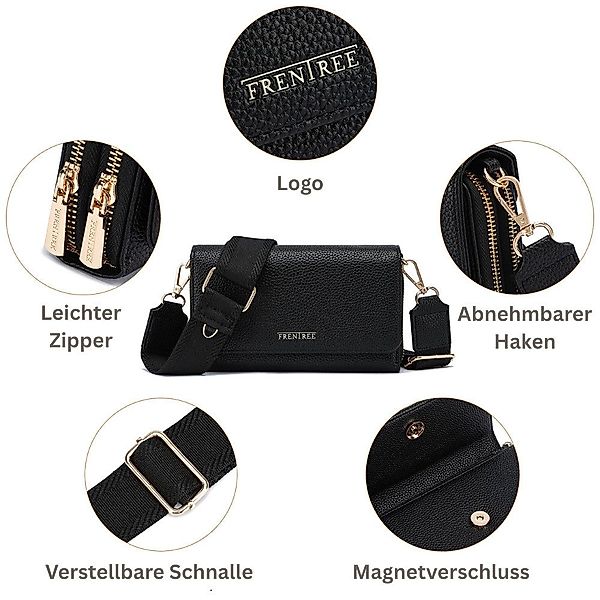 Frentree Umhängetasche Damen klein Handytasche Crossbody günstig online kaufen