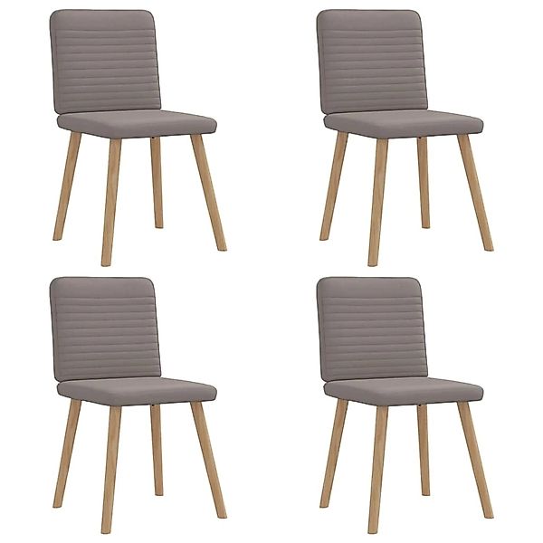 vidaXL Esszimmerstühle 4 Stk Taupe Stoff 3315250 günstig online kaufen