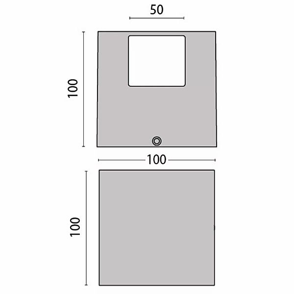 LED-Wandleuchte 303355 in Grau, 1WB 4.000K günstig online kaufen