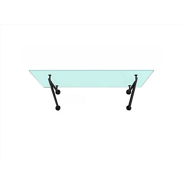 Glaszentrum Hagen V 180x90 cm Glasvordach inkl. Halter Ral7016 Milchglas günstig online kaufen